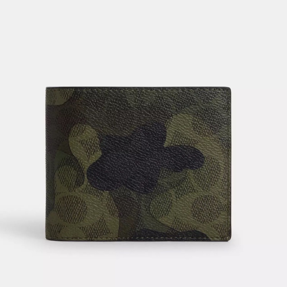 NWT COACH 3 In 1 Wallet In Signature Camo Print - Picture 2 of 6